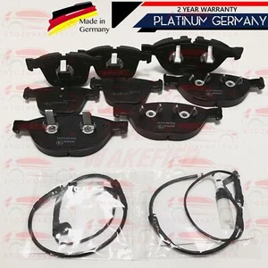 FOR BMW 535D 535 E60 E61 FRONT REAR PLATINUM BRAKE PADS WEAR SENSOR M SPORT - Picture 1 of 1