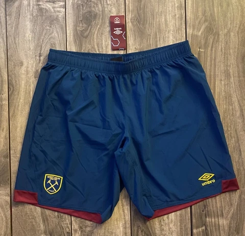 NEW Umbro 2018/19 West Ham United Football Team Away Soccer Shorts NWT Men's 3XL Cover
