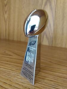2017 PHILADELPHIA EAGLES Super Bowl Championship Trophy Mini Replica NICK FOLES