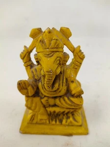 Original Antique Old Rare Hand Carved Stone Hindu Religious Lord Ganesha Statue - Picture 1 of 7