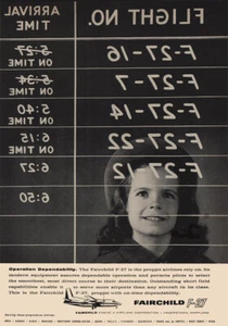 1960 Fairchild Engine: Operation Dependability Vintage Print Ad - Bild 1 von 1
