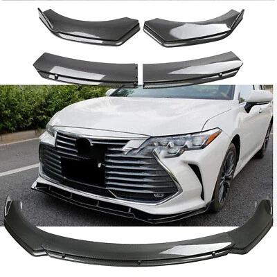 Carbon Fiber Style For Toyota Avalon 2015-22 Front Bumper Lip Splitter Spoiler Foto 1 de 4