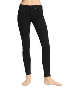 Rag & Bone Women's Cate Black Denim Mid-Rise Skinny Jeans Size 25 ($195) - Picture 1 of 10