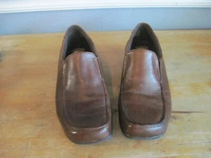 Earth Shoe Comfort First Slip On Loafers Shoes Brown Leather Size 7.5 - Picture 1 of 6
