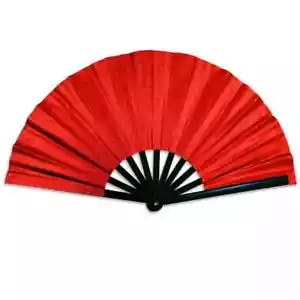 Red Large Glitter Handheld Hand Fans Boots on The Ground Fan Line Dance Fans - Picture 1 of 8