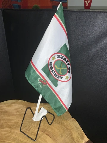 Minnesota Wild State of Hockey Car Flag NHL Cover