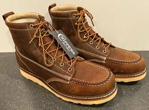 Chippewa ED 5322 Stiefel US Herren Gr. 12 EE Glatt Braun Leder Neu Mit Etikett - Bild 1 von 10