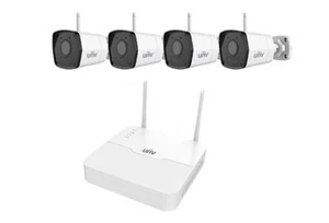 Sistema de cámara bala WiFi Uniview con kit NVR de 4 canales/nvr301-04ls3-w/4*2122lb-ab - Imagen 1 de 1