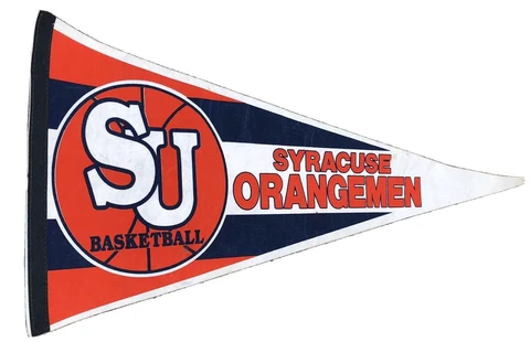 Old SYRACUSE University ORANGEMEN College Basketball School Pennant SU Cover