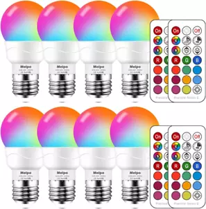LED Color Changing Light Bulb with Remote Control, 5W 40W Equivalent, 500LM, 570 - Picture 1 of 6