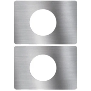2 Pcs Door Repair Piece Dead Bolt Cover Plate Stainless Steel Baby - Picture 1 of 11
