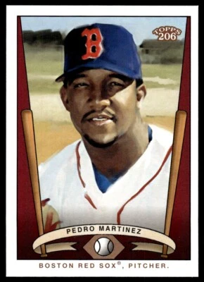 2002 Topps 206 Team Series 2 Pedro Martinez Boston Red Sox #T206-25 - Image 1 of 2