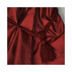 PAAR GEFÜTTERTE VORHÄNGE + VORHÄNGESTOPPER 110x137 cm - Bild 1 von 1