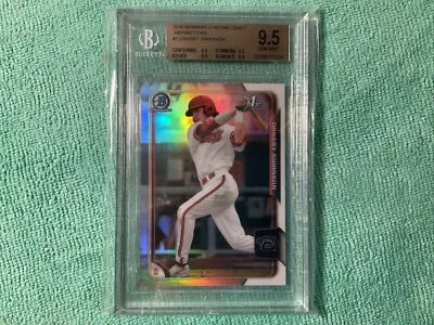 2015 BOWMAN CHROME REFRACTOR RC DANSBY SWANSON BGS 9.5 GEM MINT - Image 1 of 4
