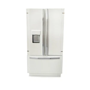 Refrigerador de doble puerta nevera para casa de muñecas 1:12 muebles en miniatura blanco - Imagen 1 de 3
