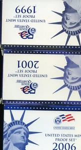 1999,2001 & 2006 U.S. Proof Set Lot of 3 🇺🇸 - Picture 1 of 1