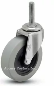 5STCUS-705 5" Swivel Caster, Polyurethane Wheel, 1/2 -13 x 2-13/16 Threaded Stem - Picture 1 of 1