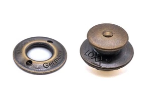 Loxx fastener upper button - vintage brass - boat cover guitar strap gazebo - Picture 1 of 16