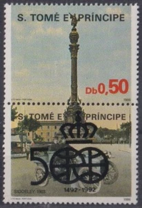 F-EX57721 SAO TOME I PRINCIPE MNH 1987 DISCOVERY SURCHARGE SIDDELEY OLD CAR. - Picture 1 of 2