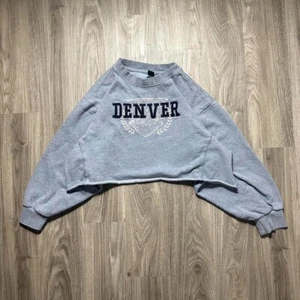Vintage Wild Fable Denver Baggy Crop Top Crewneck Sweatshirt - Picture 1 of 6