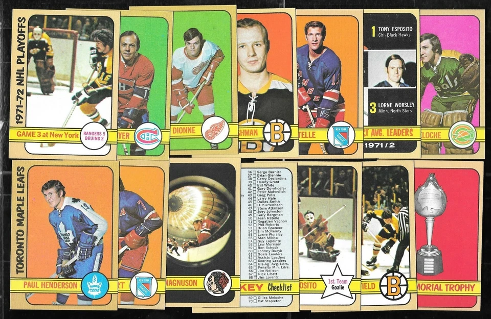 1972-73 TOPPS 72-73 NHL HOCKEY CARD 1-176 SEE LIST - Image 1 of 1