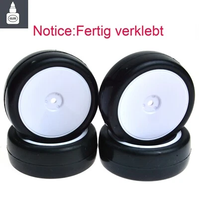 Drift Tires Wheels Rims 4PCS 12mm Hex Hub For  RC 1:10 On Road Racing Car - Image 1 of 4