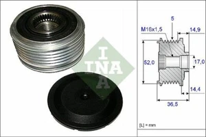 Riemenscheibe Lichtmaschine INA für Mercedes A-Klasse 160 W169 KW70 Motor 266920 - Bild 1 von 1