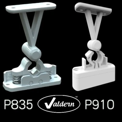 Soporte de clip de captura para retenedor de puerta Valdern Viva caravana autocaravana barco estático blanco