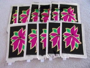 Sacos/bolsas de regalo de papel de aluminio de Navidad - Cinta o sello térmico - 11S negro con flor - Imagen 1 de 3