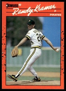 1990 Donruss Baseball Card Randy Kramer Pittsburgh Pirates #409