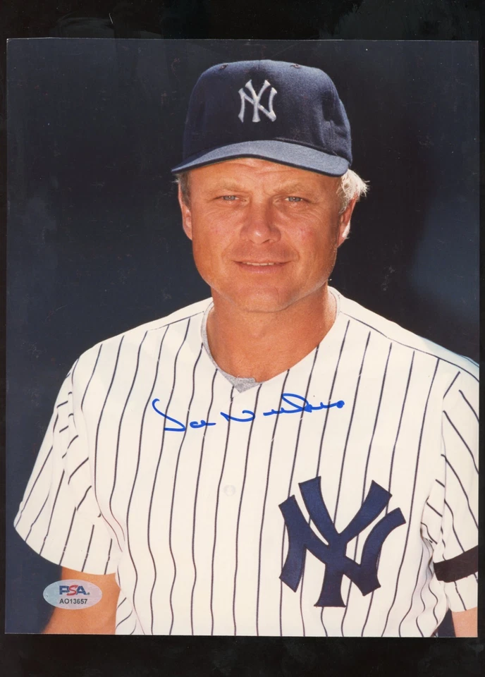 Foto Autografiada de Joe Niekro 8x10 PSA Auténticos Yankees Foto 1 de 1
