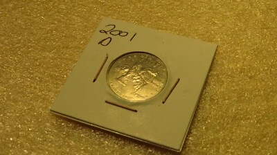 2001 D Quarter 25 cents 25c Washington UNC MS USA New York Commemorative State - Image 1 of 2