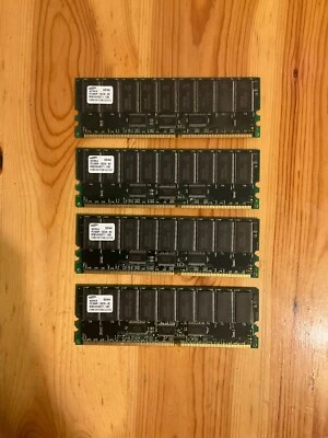 Set of 4x 512 MB (2 GB total) Samsung DDR Server RAM, 200 MHz, CL2, ECC - Image 1 of 2