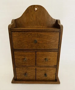 Vintage Wood Display Storage Wall Hanging Felt Lined Drawers 50's 60's Heavy - Picture 1 of 7