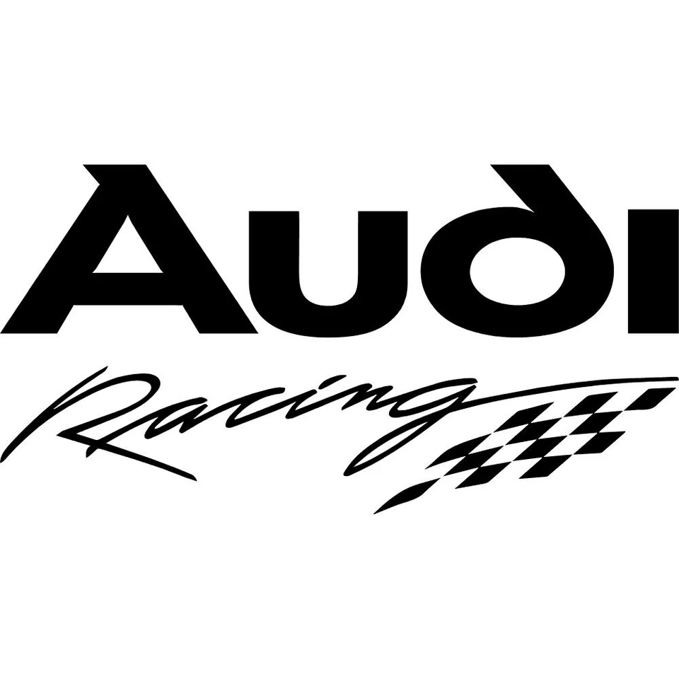Audi Racing Vinyl Decal Car Window Tumbler Laptop Mirror Bike Flask - Image 1 of 1