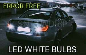 For BMW 5 SERIES E60 E61 LED XENON WHITE REVERSE LIGHT BULBS ERROR FREE - Picture 1 of 1