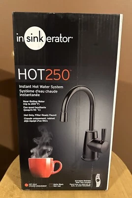 Insinkerator HOT250 Instant Hot Water Dispenser System in Matte Black Brand New - Image 1 of 4