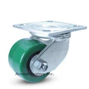 16PY03201S 3-1/4" x 2" Albion Swivel Plate Caster, Poly Wheel, 540 lbs Capacity - Picture 1 of 3