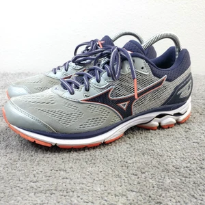 Mizuno Wave Rider 21 Womens Size 8 Running Shoes Gray Athletic Sneakers Low Top - Picture 1 of 10