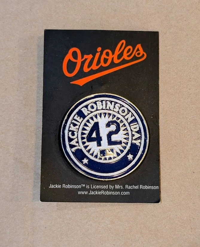 Baltimore Orioles 2022 Jackie Robinson Day #42 Pin 75th Anniversary - Image 1 of 1