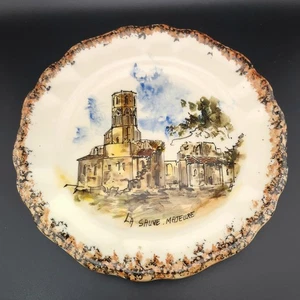 Vintage Martazay signierter handbemalter französischer Keramikteller im Vallauris-Stil gebraucht, in einwandfreiem Zustand - Bild 1 von 8