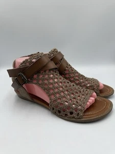 Blowfish Women's Balla-D Sandal - Size: 8.5, Brown & Gold Metallic - Picture 1 of 10