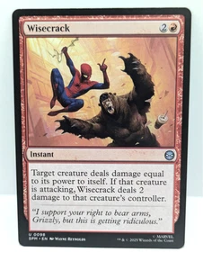 MTG Spiderman - Wisecrack - Instant - Red - Uncommon - SPM 098 - - Picture 1 of 2