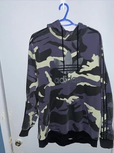 Adidas Sudadera con Capucha Para Hombre XL Púrpura Camuflaje Pullover Sudadera Atlética - Imagen 1 de 11