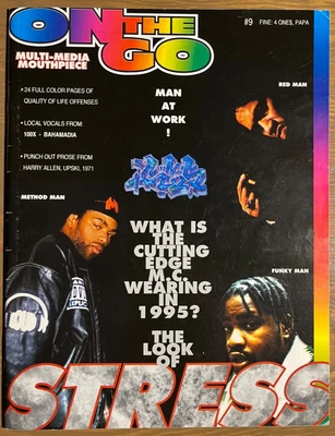 ON THE GO GRAFFITI MAGAZINE #9 1995 - RED MAN METHOD MAN CYCLE WEWE FX FLY I.D. - Image 1 of 2