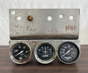 Auto Gage Set of 3 - Oil 2312, AMP Gauge, Water Temp 2313 - Picture 1 of 6
