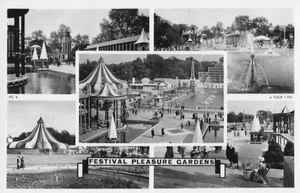 Postcard Festival of Britain 1951 Pleasure Gardens 5 Views RPPC. - Picture 1 of 2