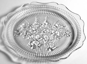 Jeannette Iris Clear Luncheon Plate 7238307 - Picture 1 of 1