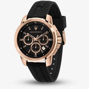 Maserati Herren Successo Kautschukband Uhr R8871621012 - Bild 1 von 6
