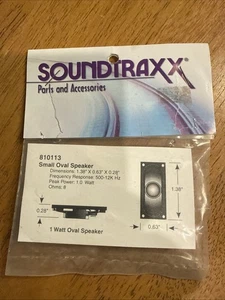 Soundtraxx 810113 Altoparlante ovale piccolo 16 mm x 35 mm x 8 mm 8 ohm - Foto 1 di 2